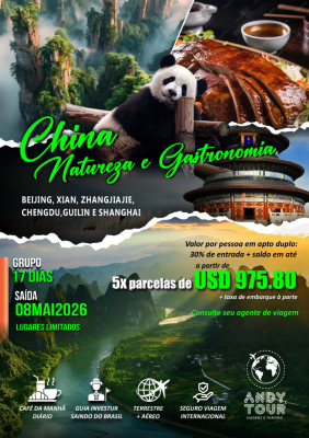 China natureza e gastronomia