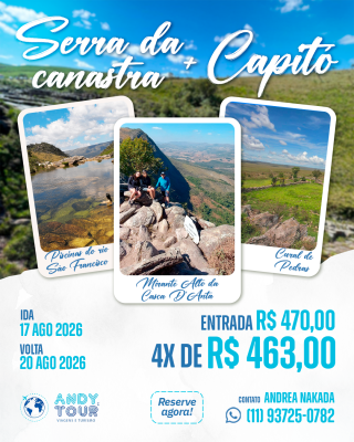 Serra da Canastra + Capitólio - Andrea